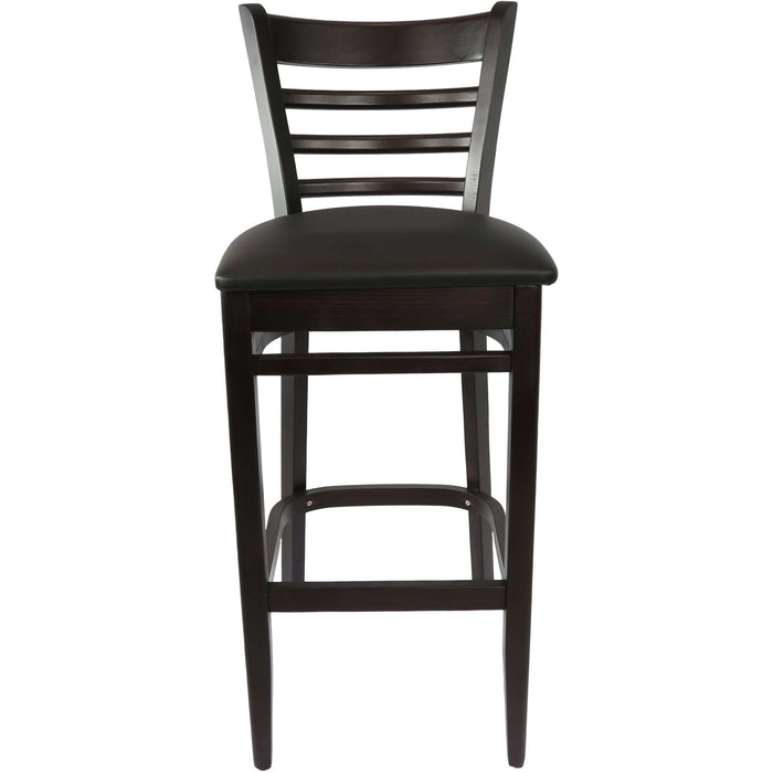 Durafurn Florence Barstool Chocolate - Black Vinyl Seat