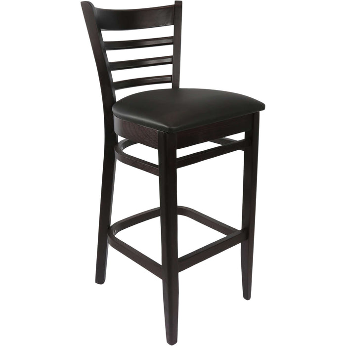 Durafurn Florence Barstool Chocolate - Black Vinyl Seat