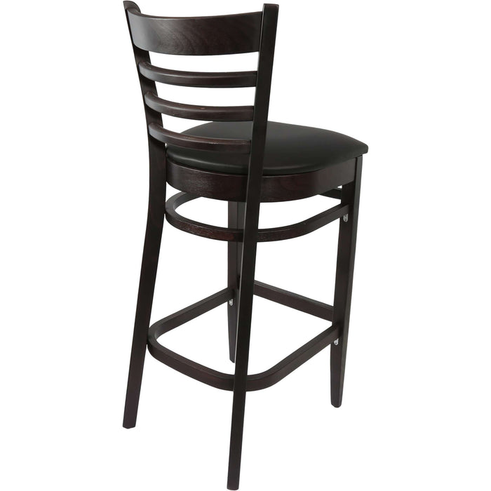 Durafurn Florence Barstool Chocolate - Black Vinyl Seat