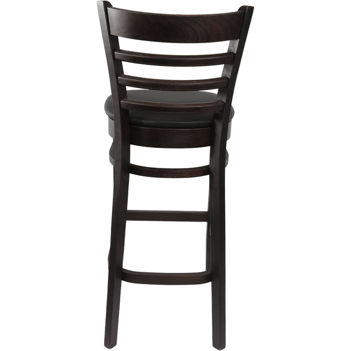 Durafurn Florence Barstool Chocolate - Black Vinyl Seat