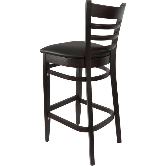 Durafurn Florence Barstool Chocolate - Black Vinyl Seat