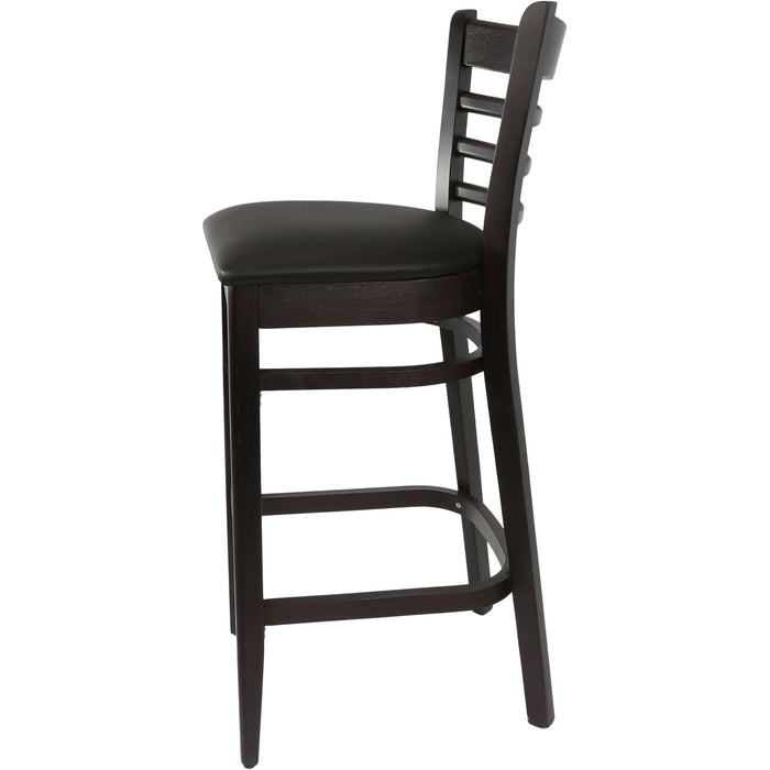 Durafurn Florence Barstool Chocolate - Black Vinyl Seat