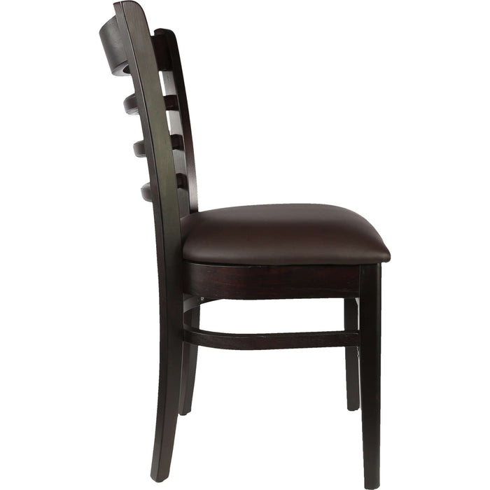 Durafurn Florence Chair - Chocolate - Chocolate Vinyl Seat