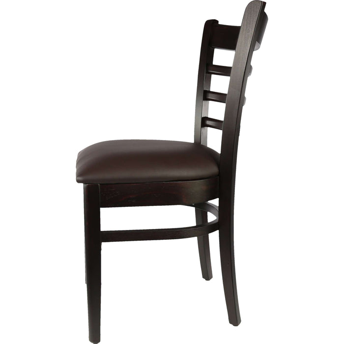 Durafurn Florence Chair - Chocolate - Chocolate Vinyl Seat