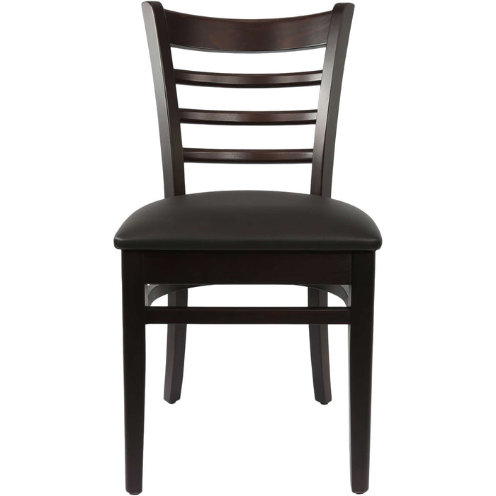 Durafurn Florence Chair - Chocolate - Black Vinyl Seat