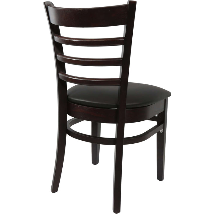 Durafurn Florence Chair - Chocolate - Black Vinyl Seat