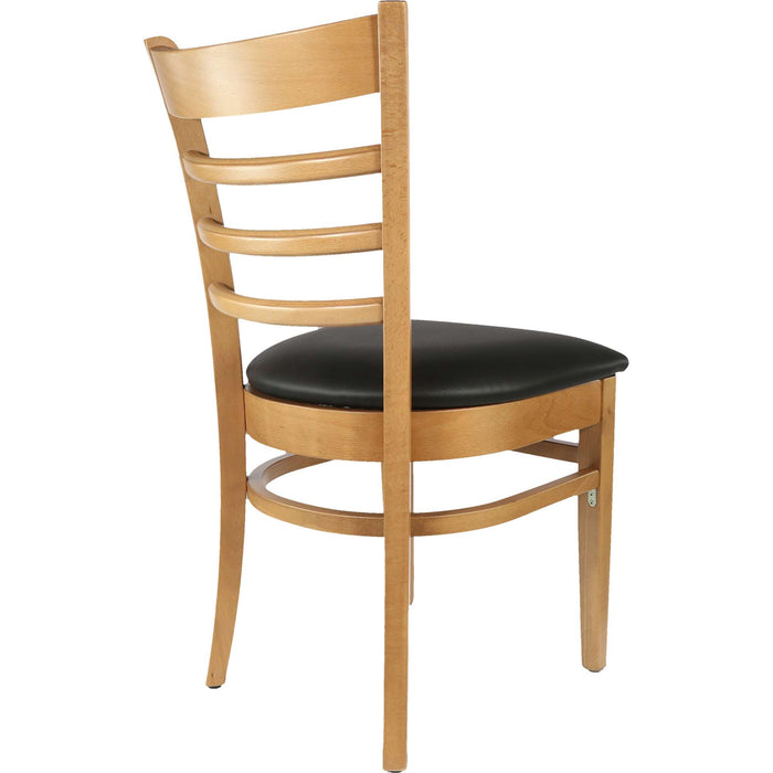 Durafurn Florence Chair - Natural - Black Vinyl Seat