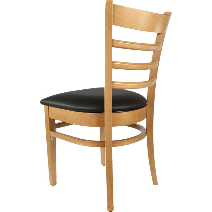 Durafurn Florence Chair - Natural - Black Vinyl Seat