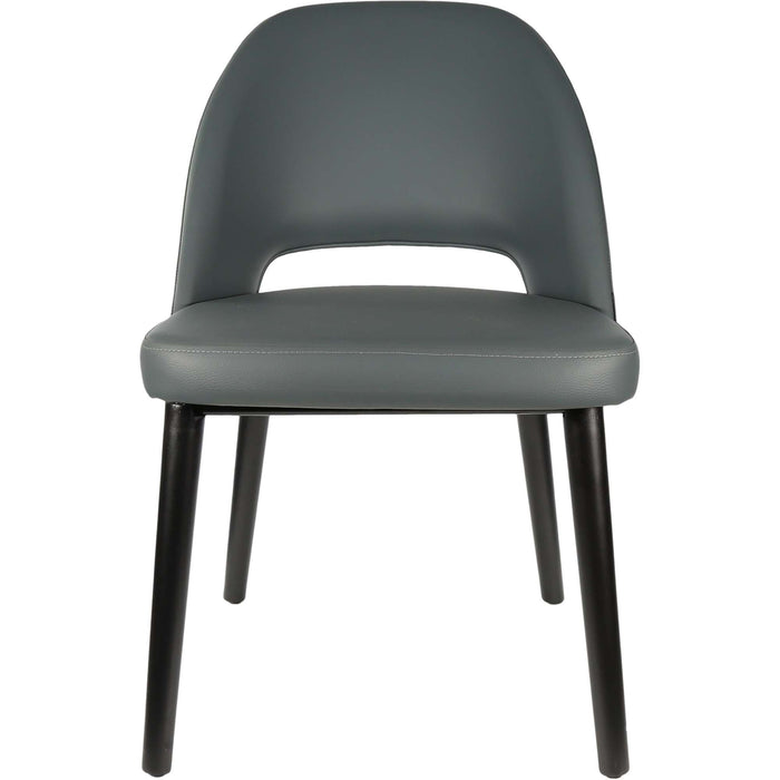 Durafurn Semifreddo Chair - Black Legs/Anthracite Vinyl