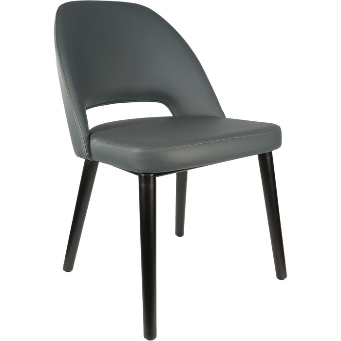 Durafurn Semifreddo Chair - Black Legs/Anthracite Vinyl