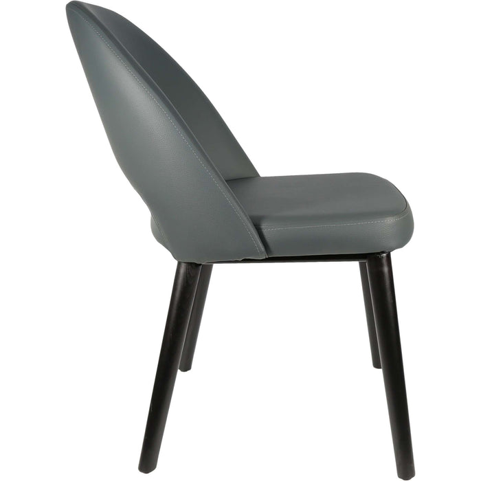 Durafurn Semifreddo Chair - Black Legs/Anthracite Vinyl