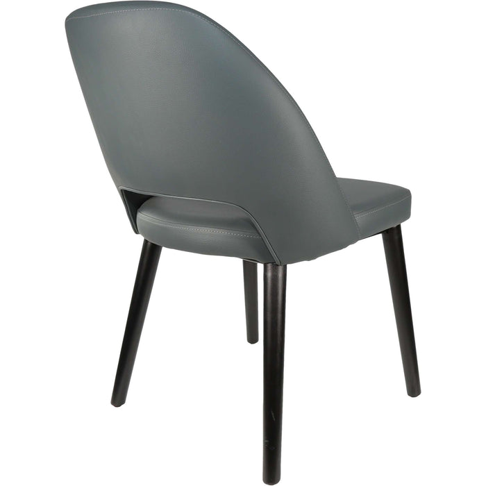 Durafurn Semifreddo Chair - Black Legs/Anthracite Vinyl