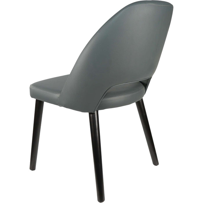 Durafurn Semifreddo Chair - Black Legs/Anthracite Vinyl