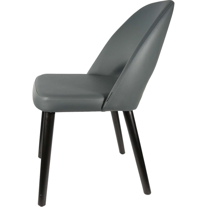 Durafurn Semifreddo Chair - Black Legs/Anthracite Vinyl