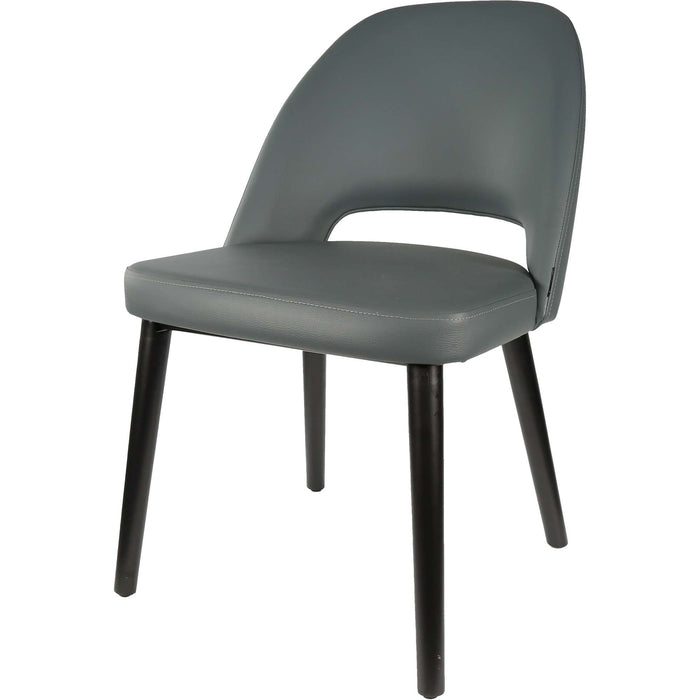 Durafurn Semifreddo Chair - Black Legs/Anthracite Vinyl