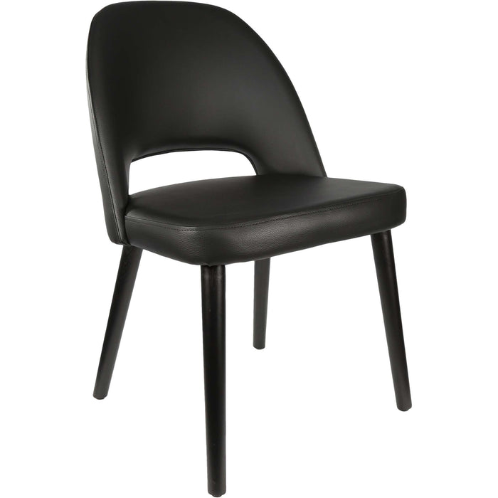 Durafurn Semifreddo Chair - Black Legs/Black Vinyl
