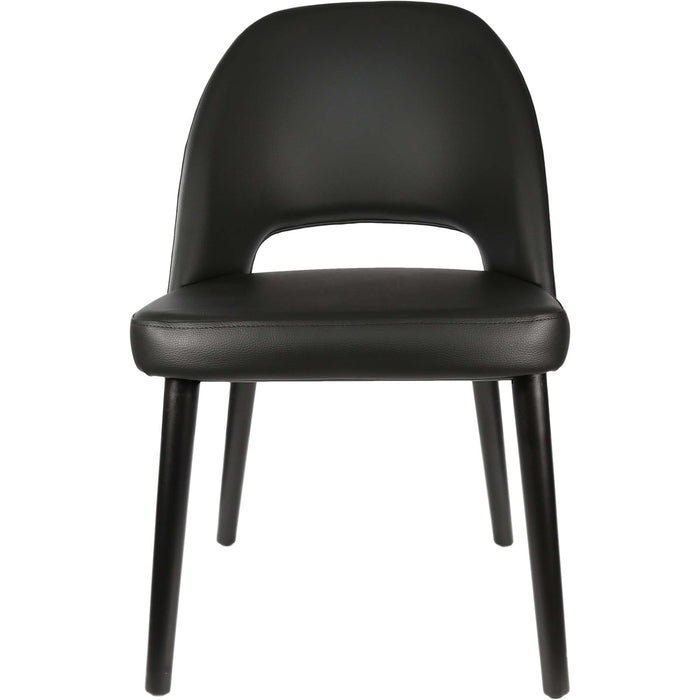 Durafurn Semifreddo Chair - Black Legs/Black Vinyl