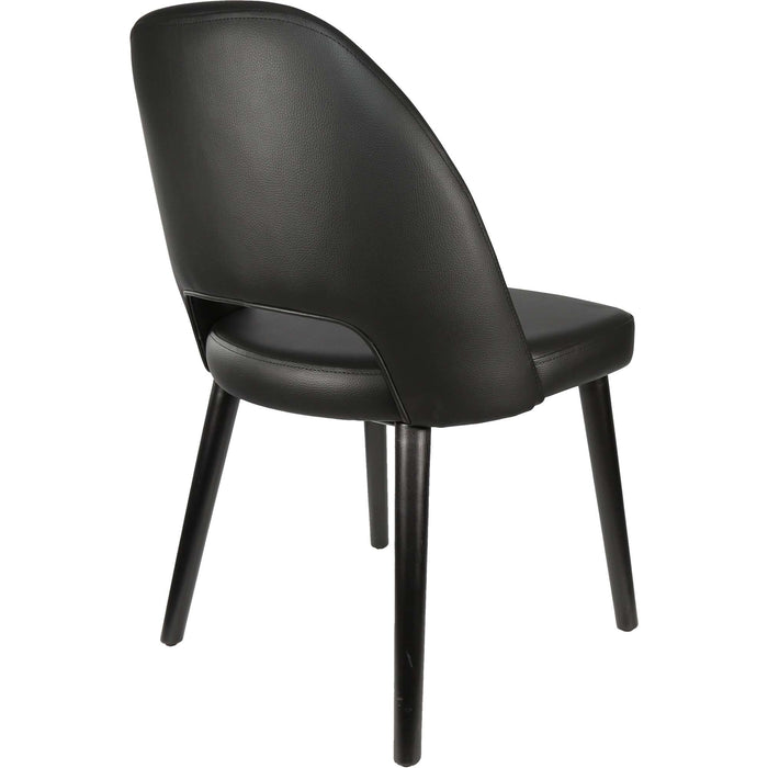 Durafurn Semifreddo Chair - Black Legs/Black Vinyl