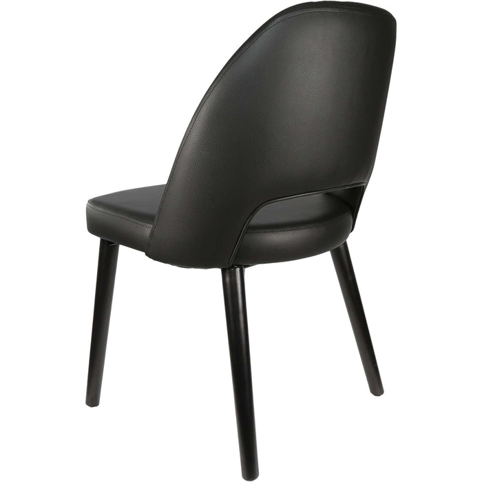 Durafurn Semifreddo Chair - Black Legs/Black Vinyl