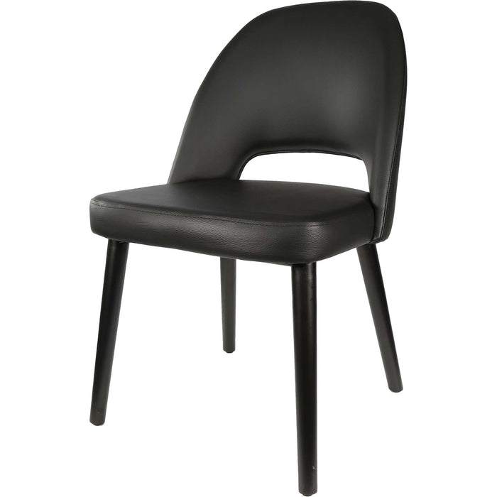 Durafurn Semifreddo Chair - Black Legs/Black Vinyl