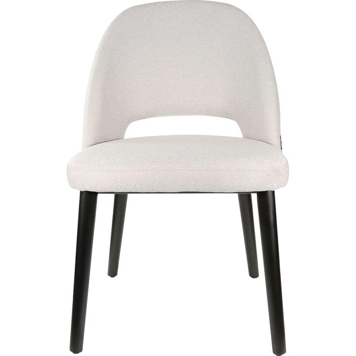 Durafurn Semifreddo Chair - Black Legs/ Light Grey Woven Fabric