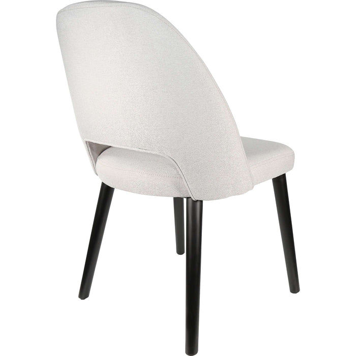 Durafurn Semifreddo Chair - Black Legs/ Light Grey Woven Fabric