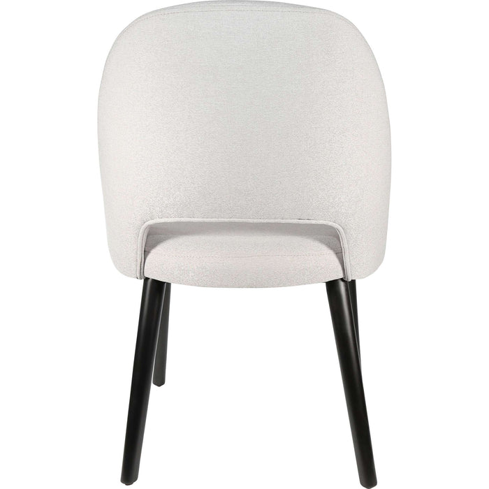 Durafurn Semifreddo Chair - Black Legs/ Light Grey Woven Fabric