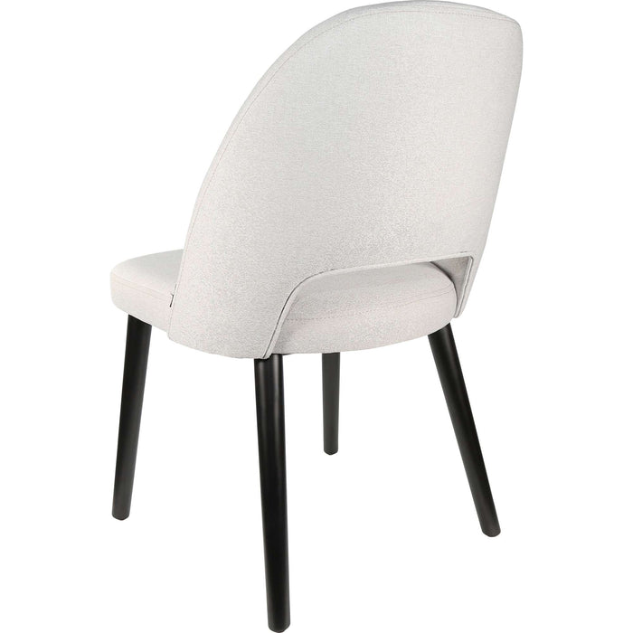 Durafurn Semifreddo Chair - Black Legs/ Light Grey Woven Fabric