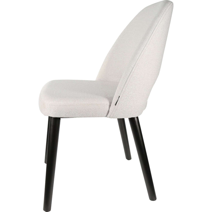 Durafurn Semifreddo Chair - Black Legs/ Light Grey Woven Fabric