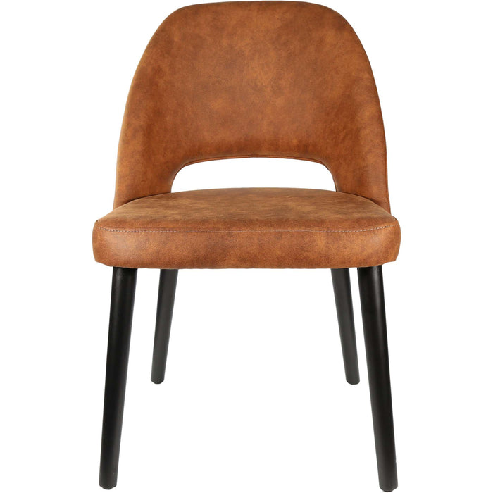 Durafurn Semifreddo Chair - Black Legs/Tan Fabric