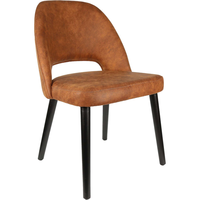 Durafurn Semifreddo Chair - Black Legs/Tan Fabric
