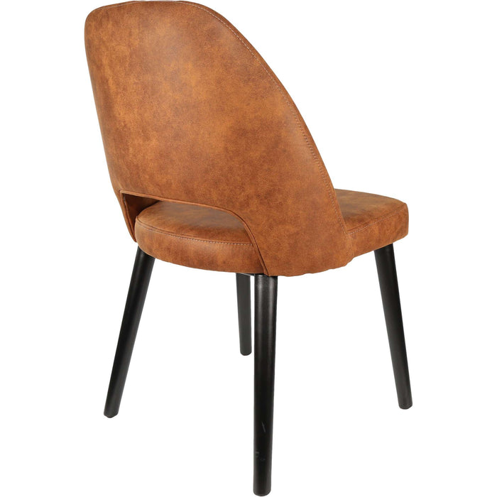 Durafurn Semifreddo Chair - Black Legs/Tan Fabric