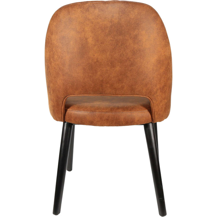 Durafurn Semifreddo Chair - Black Legs/Tan Fabric