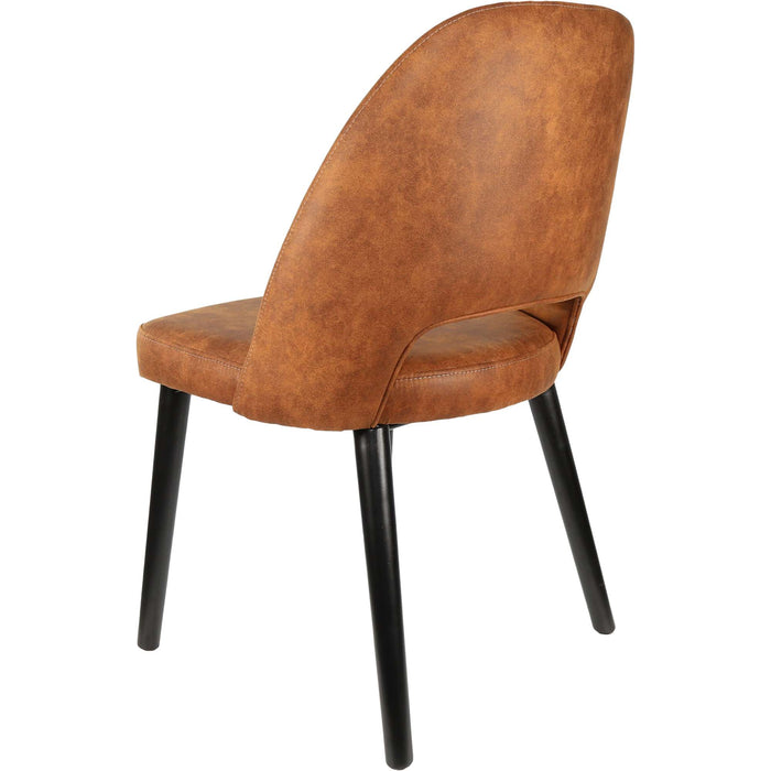Durafurn Semifreddo Chair - Black Legs/Tan Fabric