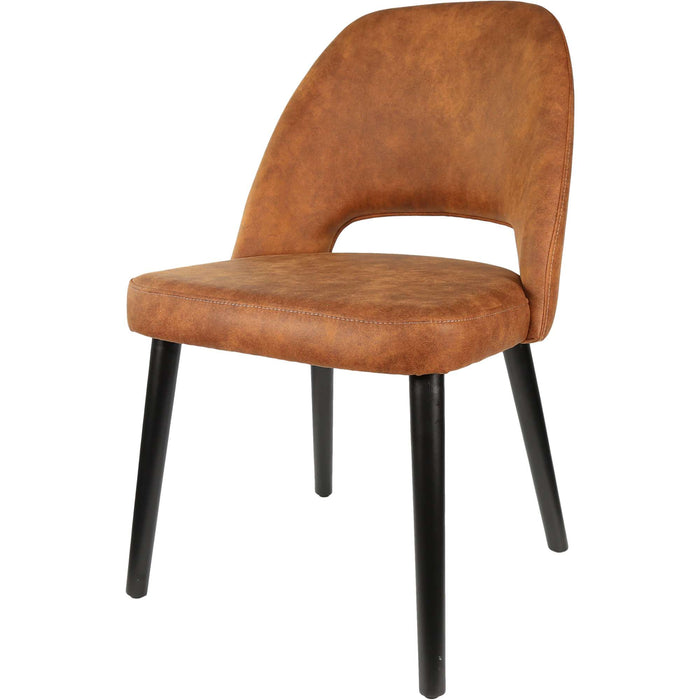 Durafurn Semifreddo Chair - Black Legs/Tan Fabric