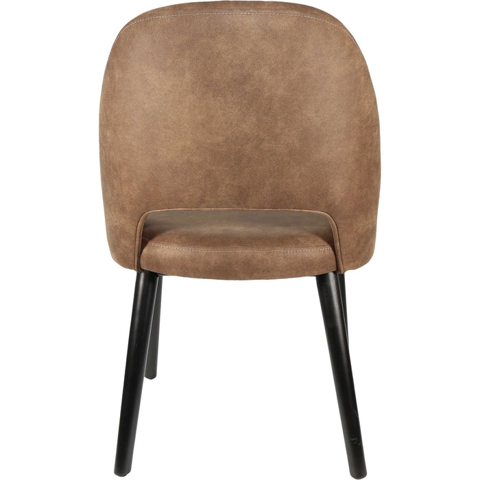 Durafurn Semifreddo Chair - Black Legs/Mocha Fabric