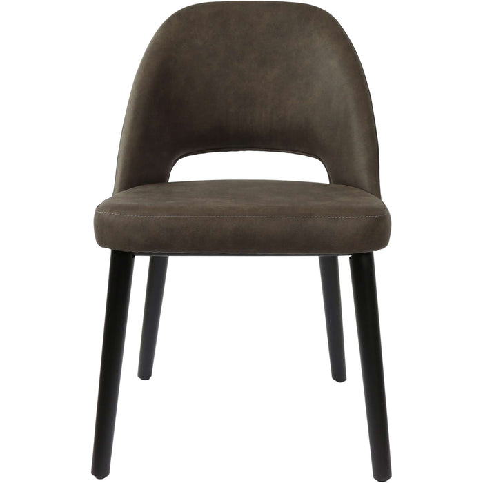 Durafurn Semifreddo Chair - Black Legs/Charcoal Fabric