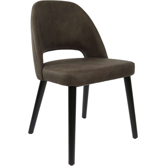 Durafurn Semifreddo Chair - Black Legs/Charcoal Fabric