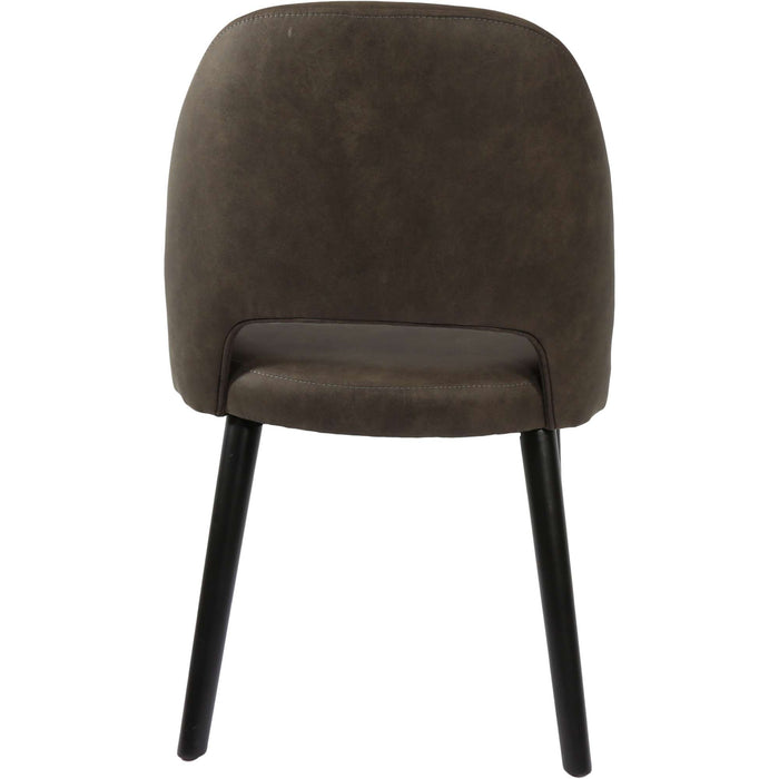 Durafurn Semifreddo Chair - Black Legs/Charcoal Fabric