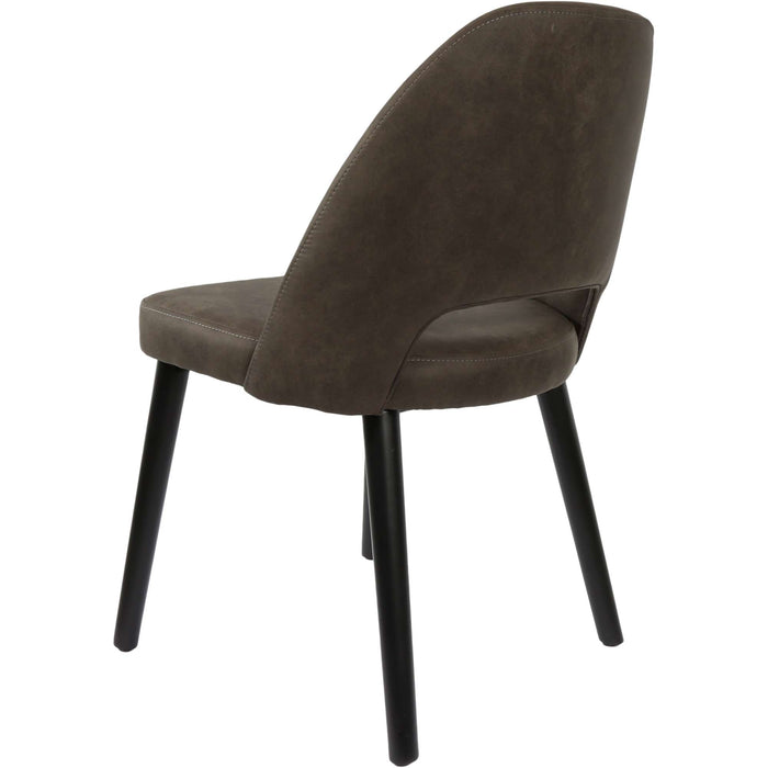 Durafurn Semifreddo Chair - Black Legs/Charcoal Fabric