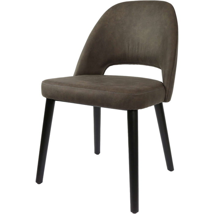 Durafurn Semifreddo Chair - Black Legs/Charcoal Fabric