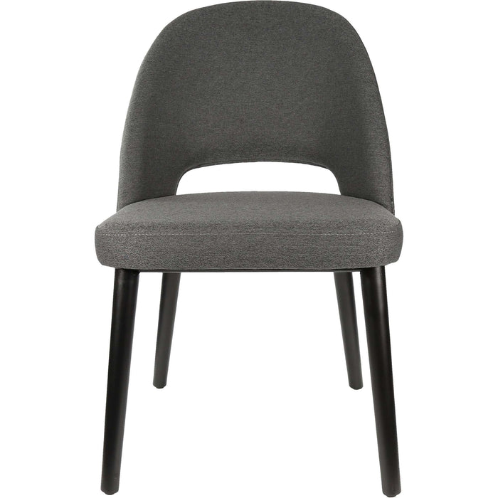 Durafurn Semifreddo Chair - Black Legs/Anthracite Woven Fabric