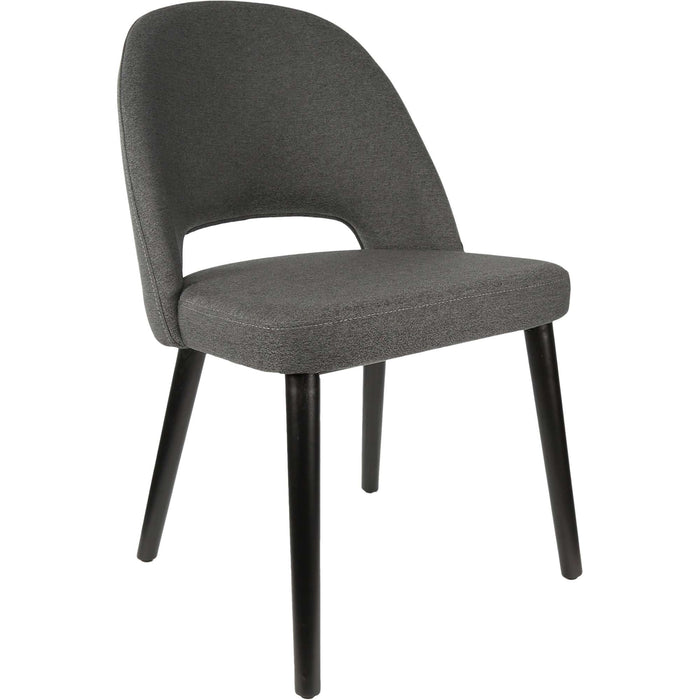 Durafurn Semifreddo Chair - Black Legs/Anthracite Woven Fabric