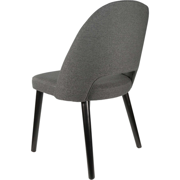 Durafurn Semifreddo Chair - Black Legs/Anthracite Woven Fabric