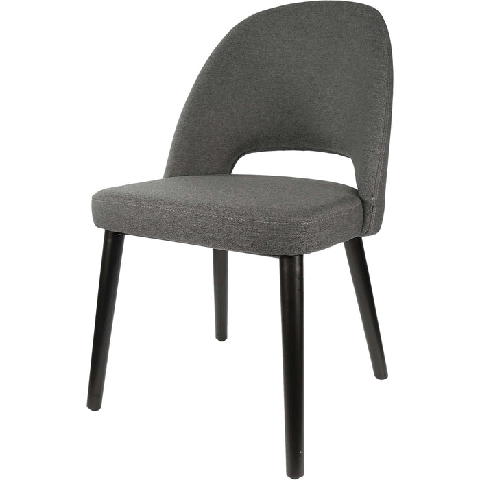 Durafurn Semifreddo Chair - Black Legs/Anthracite Woven Fabric