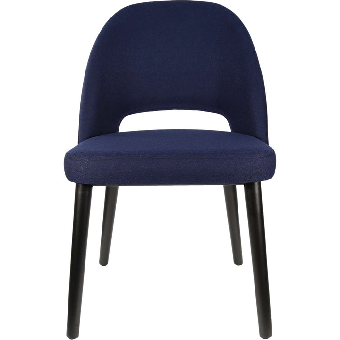 Durafurn Semifreddo Chair - Black Legs/Navy Woven Fabric