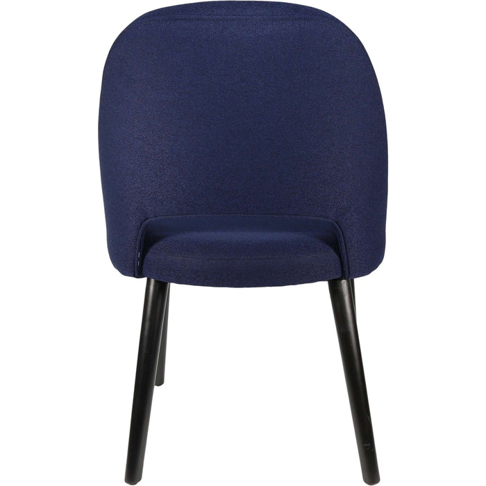 Durafurn Semifreddo Chair - Black Legs/Navy Woven Fabric
