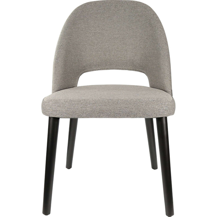 Durafurn Semifreddo Chair - Black Legs/Taupe Woven Fabric