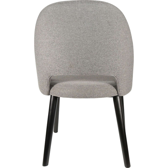 Durafurn Semifreddo Chair - Black Legs/Taupe Woven Fabric