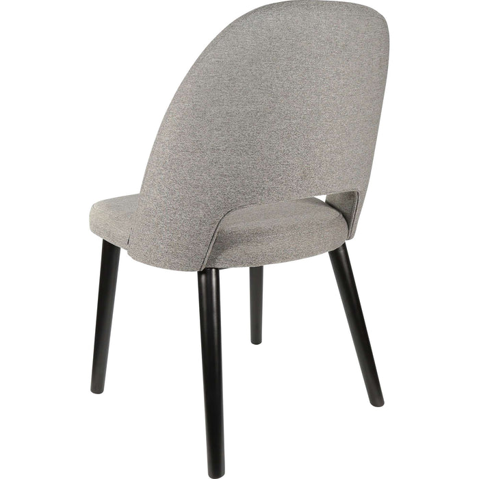 Durafurn Semifreddo Chair - Black Legs/Taupe Woven Fabric